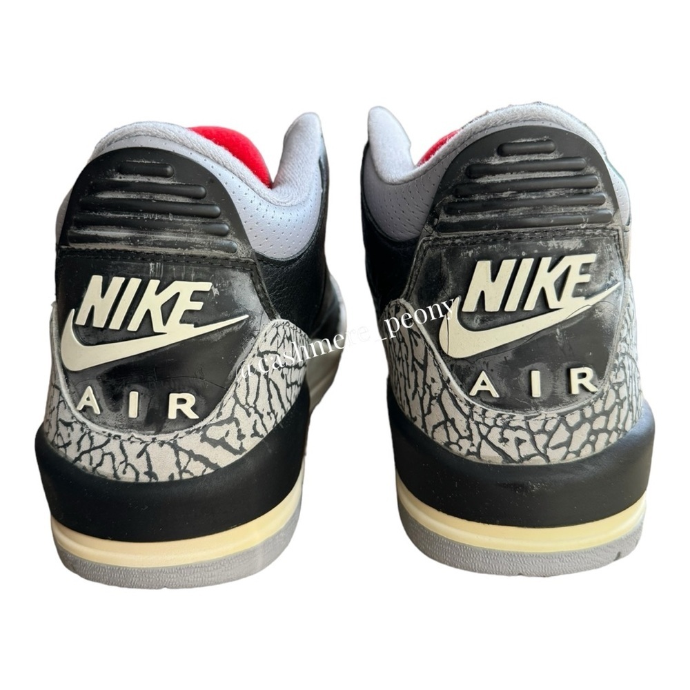 NIB Nike Air Jordan 3 Retro 2001 Black Cement 136064-001 Men Size 12 DEADSTOCK - Picture 7 of 13